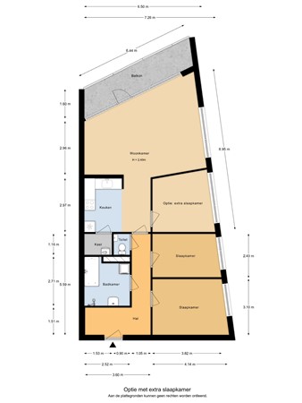 Johan Jongkindstraat 126 - optie extra slaapkamer - 2D.jpg